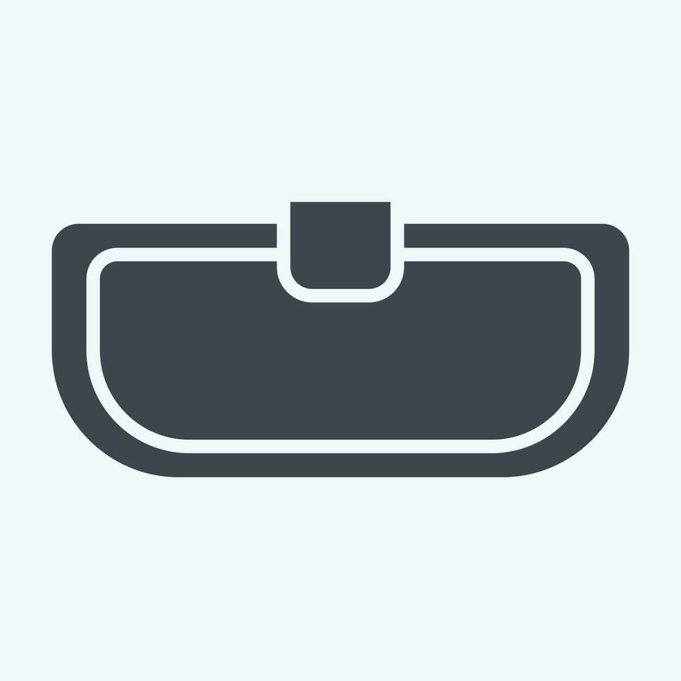 Icon Grills. related to Car Parts symbol. glyph style. simple design editable. simple illustration vector