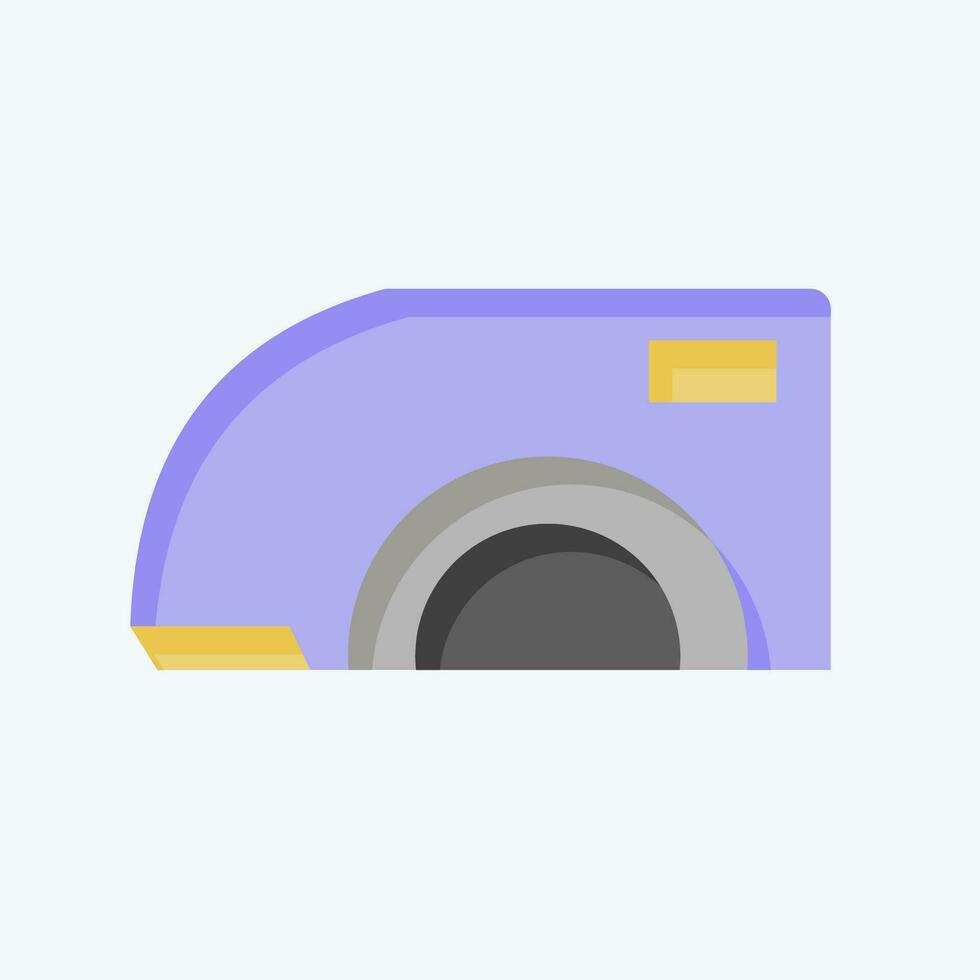 Icon Fender Car. related to Car Parts symbol. flat style. simple design editable. simple illustration vector
