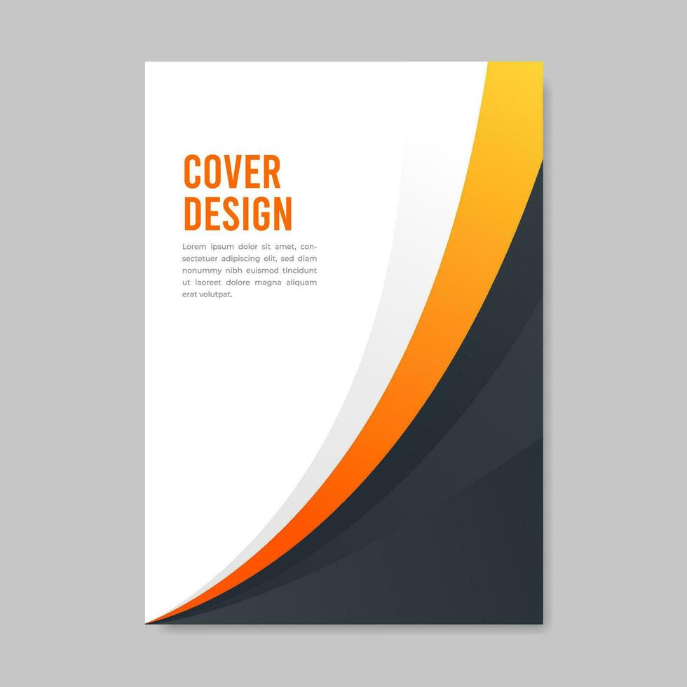 Book cover brochure modern style design. Vector illustration.