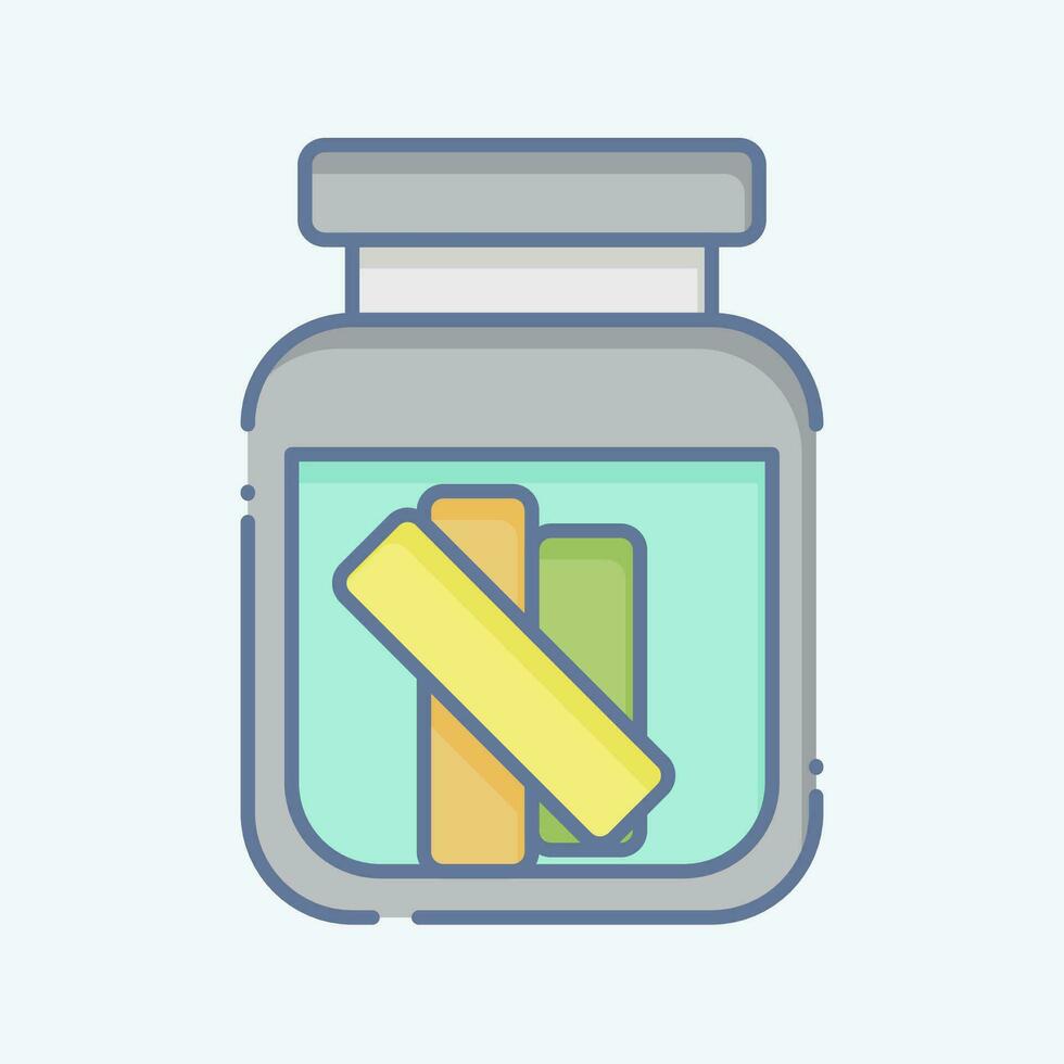Icon Gherkin. related to Russia symbol. doodle style. simple design editable. simple illustration vector
