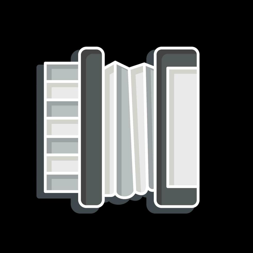 Icon Accordion. related to Russia symbol. glossy style. simple design editable. simple illustration vector