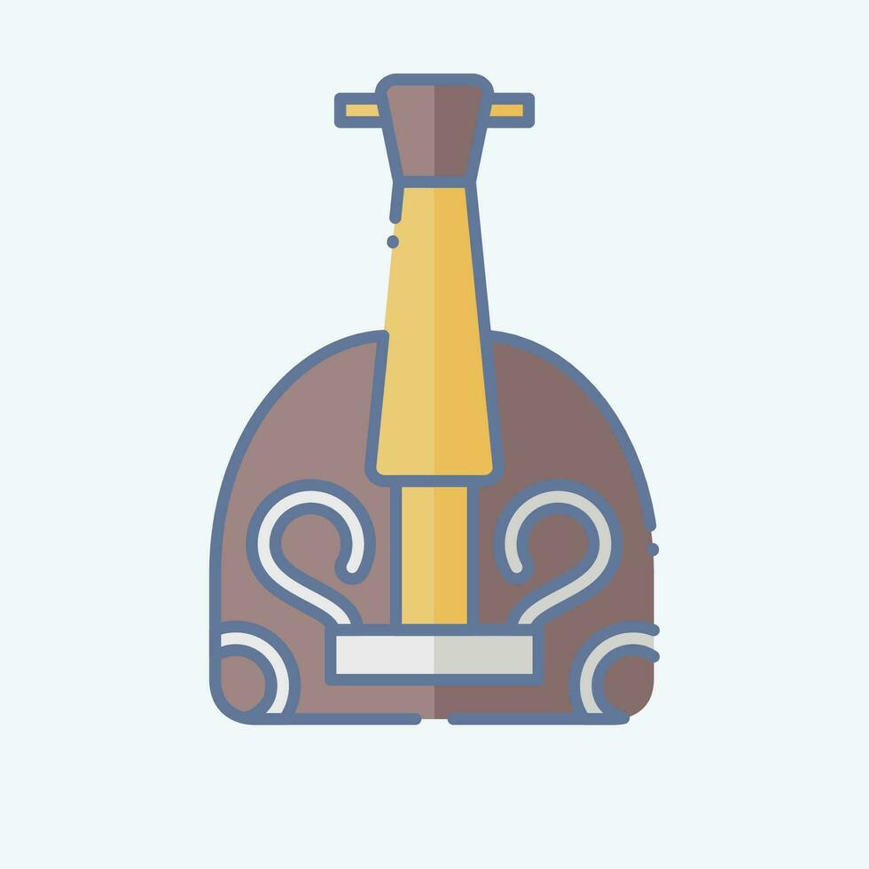 Icon Balalaika. related to Russia symbol. doodle style. simple design editable. simple illustration vector