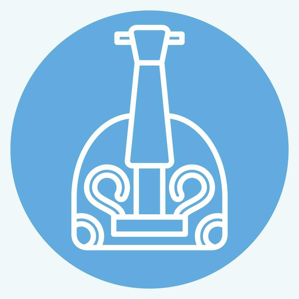 Icon Balalaika. related to Russia symbol. blue eyes style. simple design editable. simple illustration vector