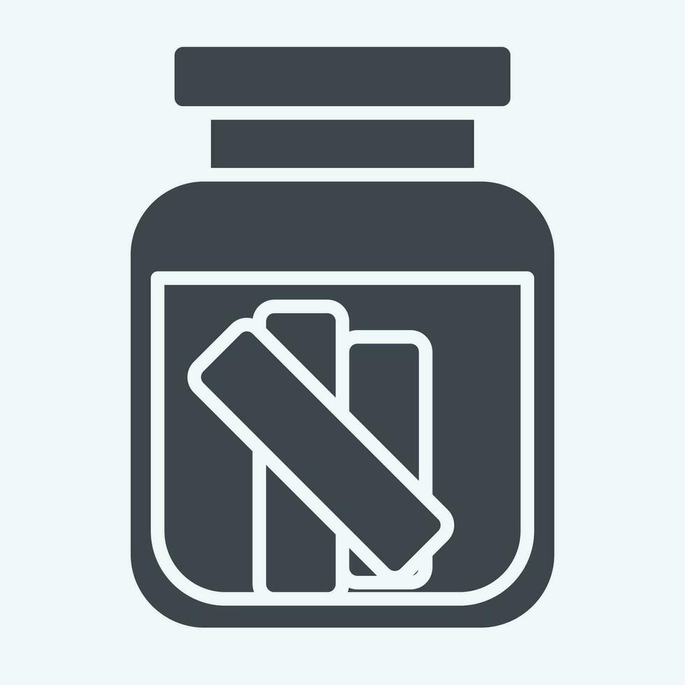 Icon Gherkin. related to Russia symbol. glyph style. simple design editable. simple illustration vector