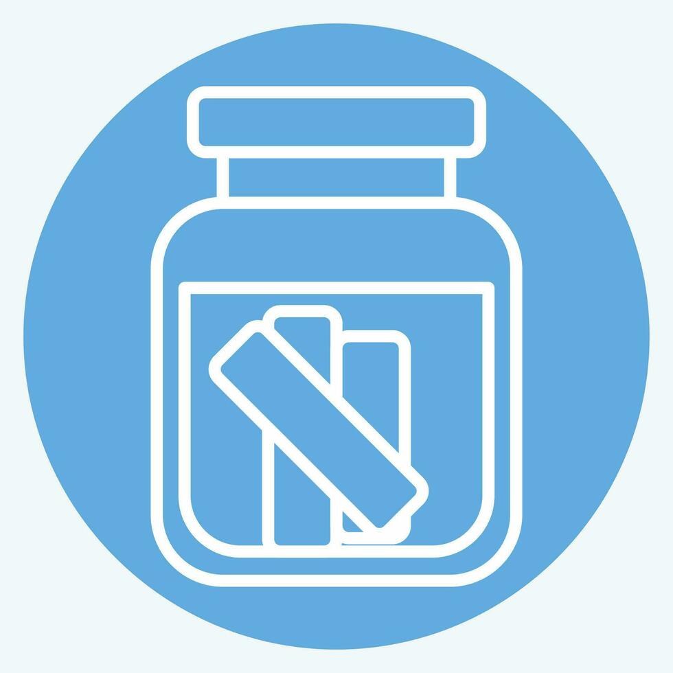 Icon Gherkin. related to Russia symbol. blue eyes style. simple design editable. simple illustration vector