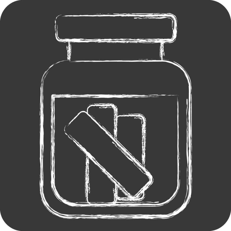Icon Gherkin. related to Russia symbol. chalk Style. simple design editable. simple illustration vector