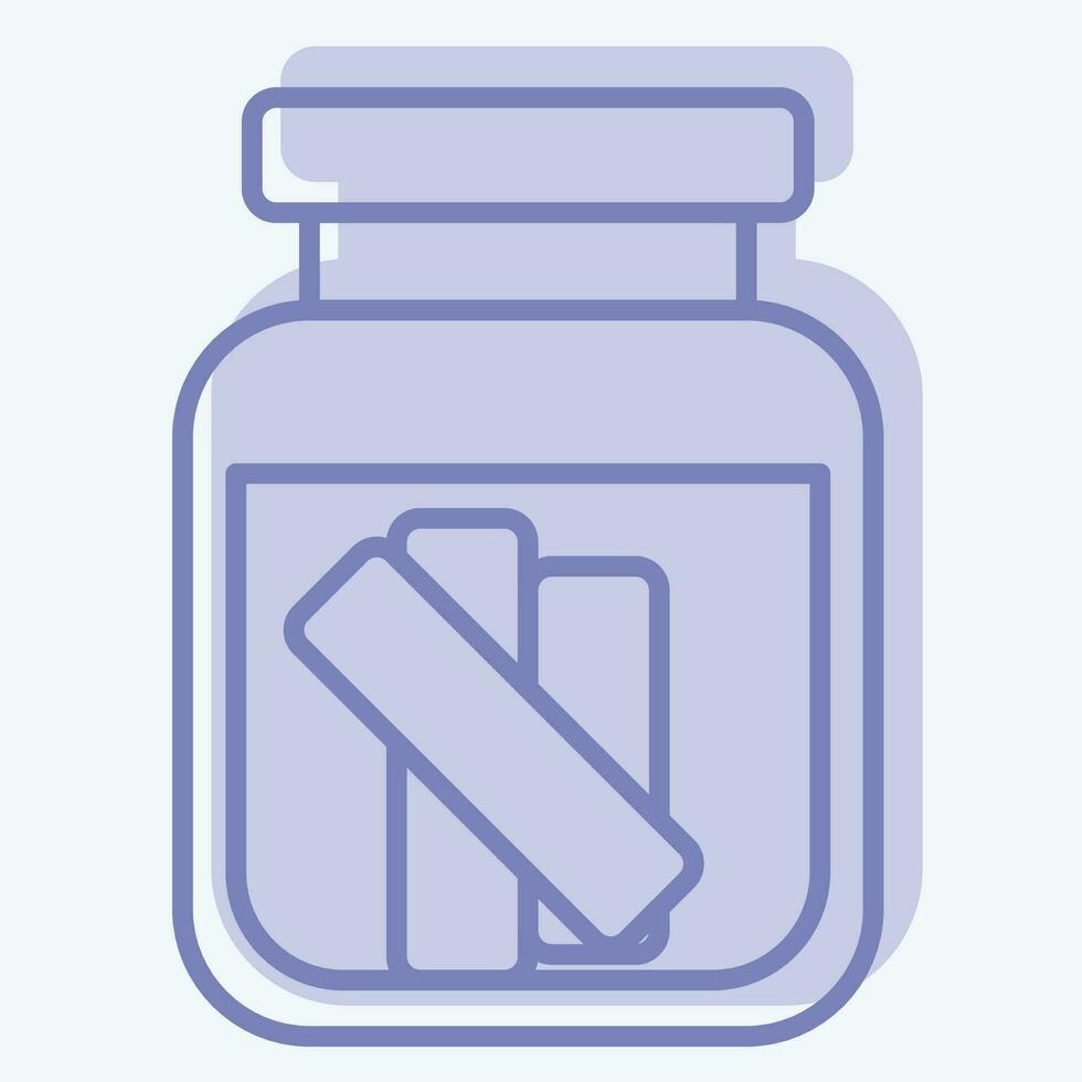 Icon Gherkin. related to Russia symbol. two tone style. simple design editable. simple illustration vector