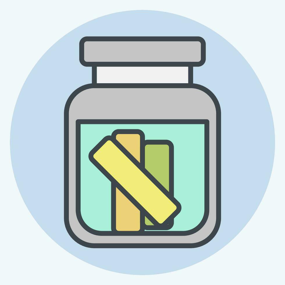 Icon Gherkin. related to Russia symbol. color mate style. simple design editable. simple illustration vector
