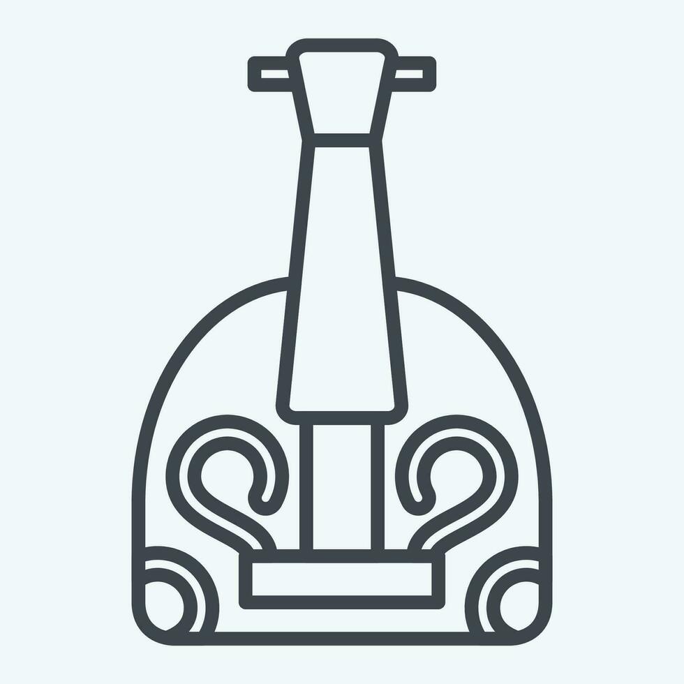 Icon Balalaika. related to Russia symbol. line style. simple design editable. simple illustration vector