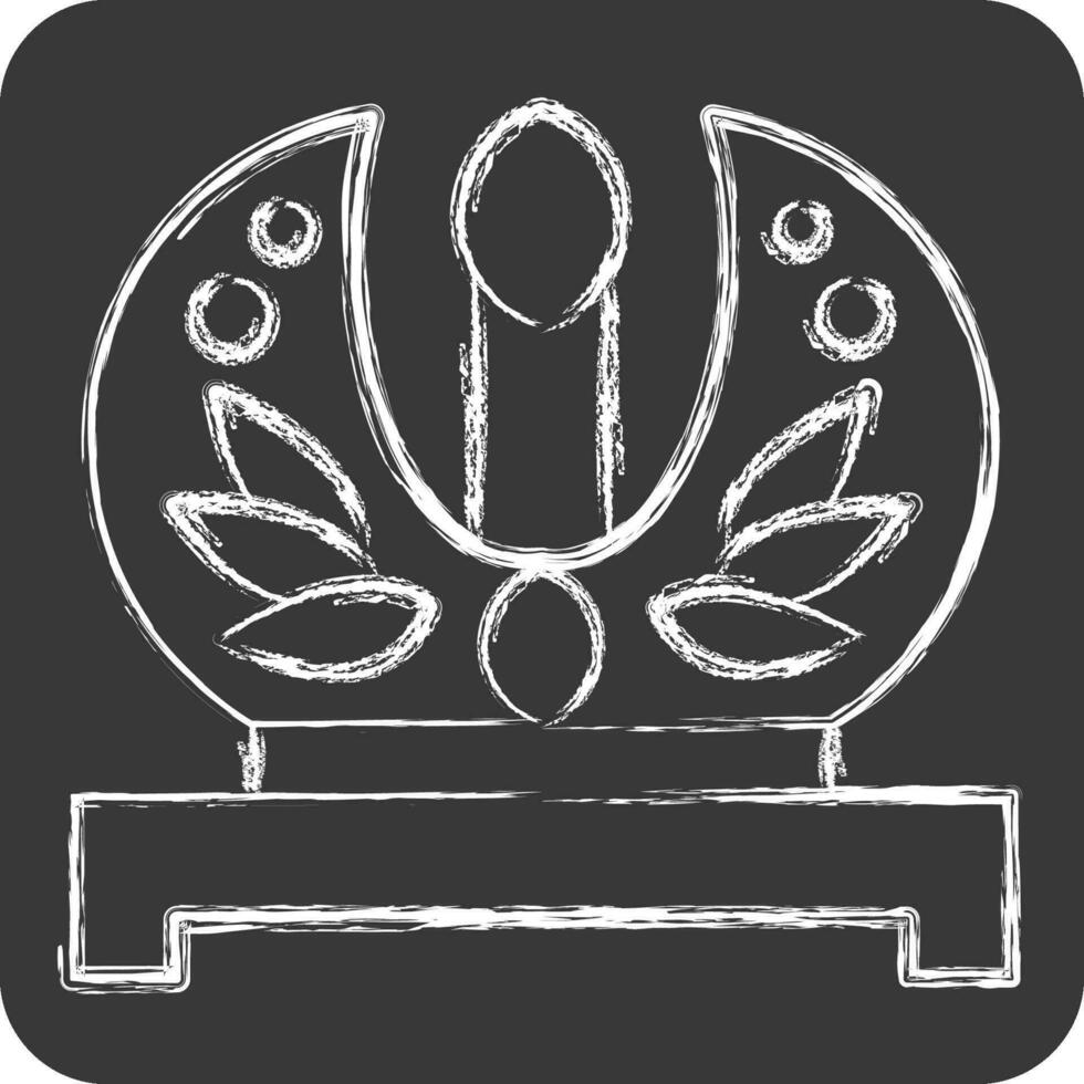 Icon Crown. related to Russia symbol. chalk Style. simple design editable. simple illustration vector