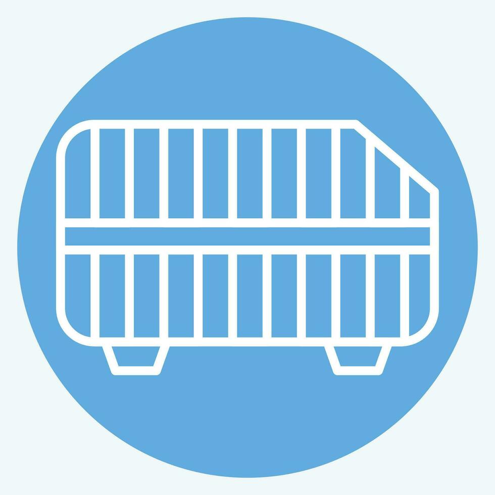 Icon Air Filter. related to Car Parts symbol. blue eyes style. simple design editable. simple illustration vector