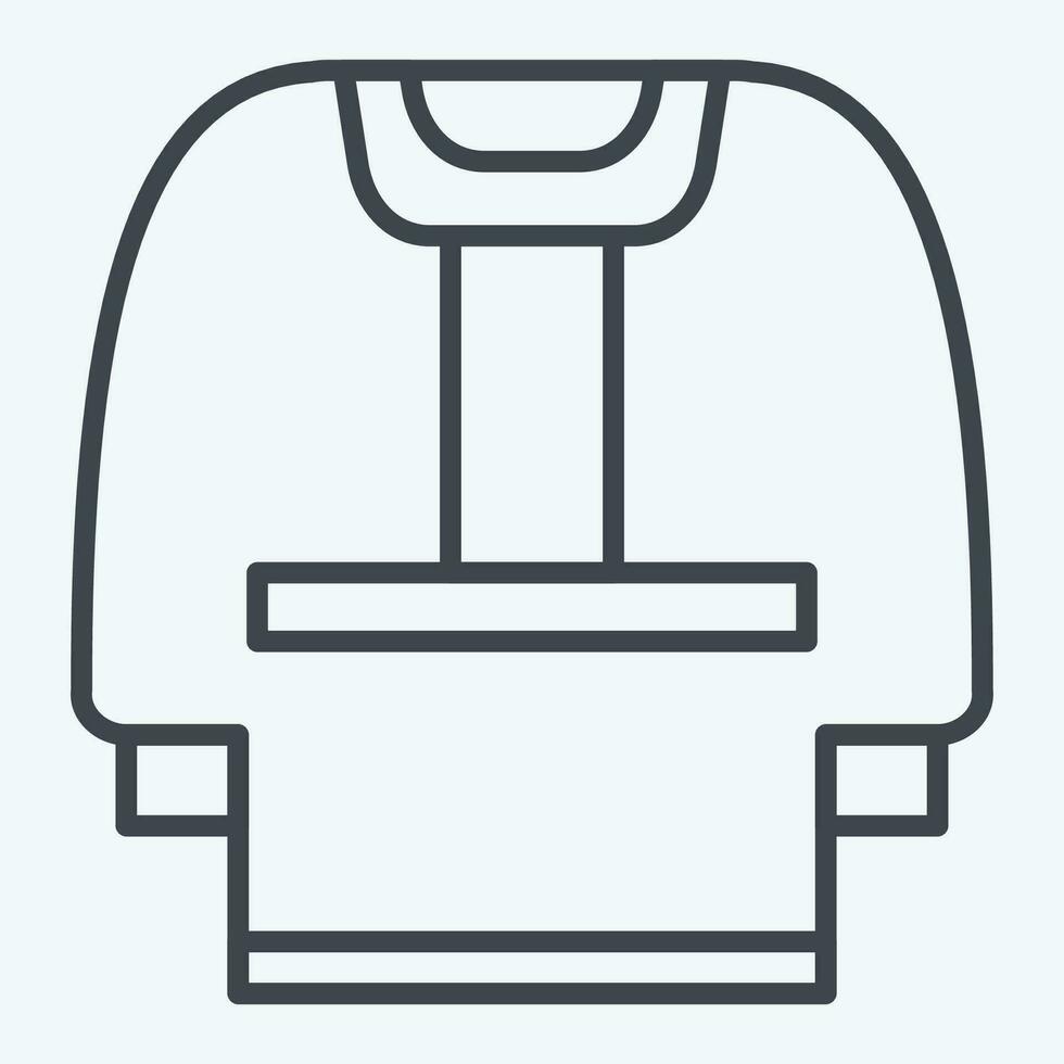 Icon Clothes. related to Russia symbol. line style. simple design editable. simple illustration vector