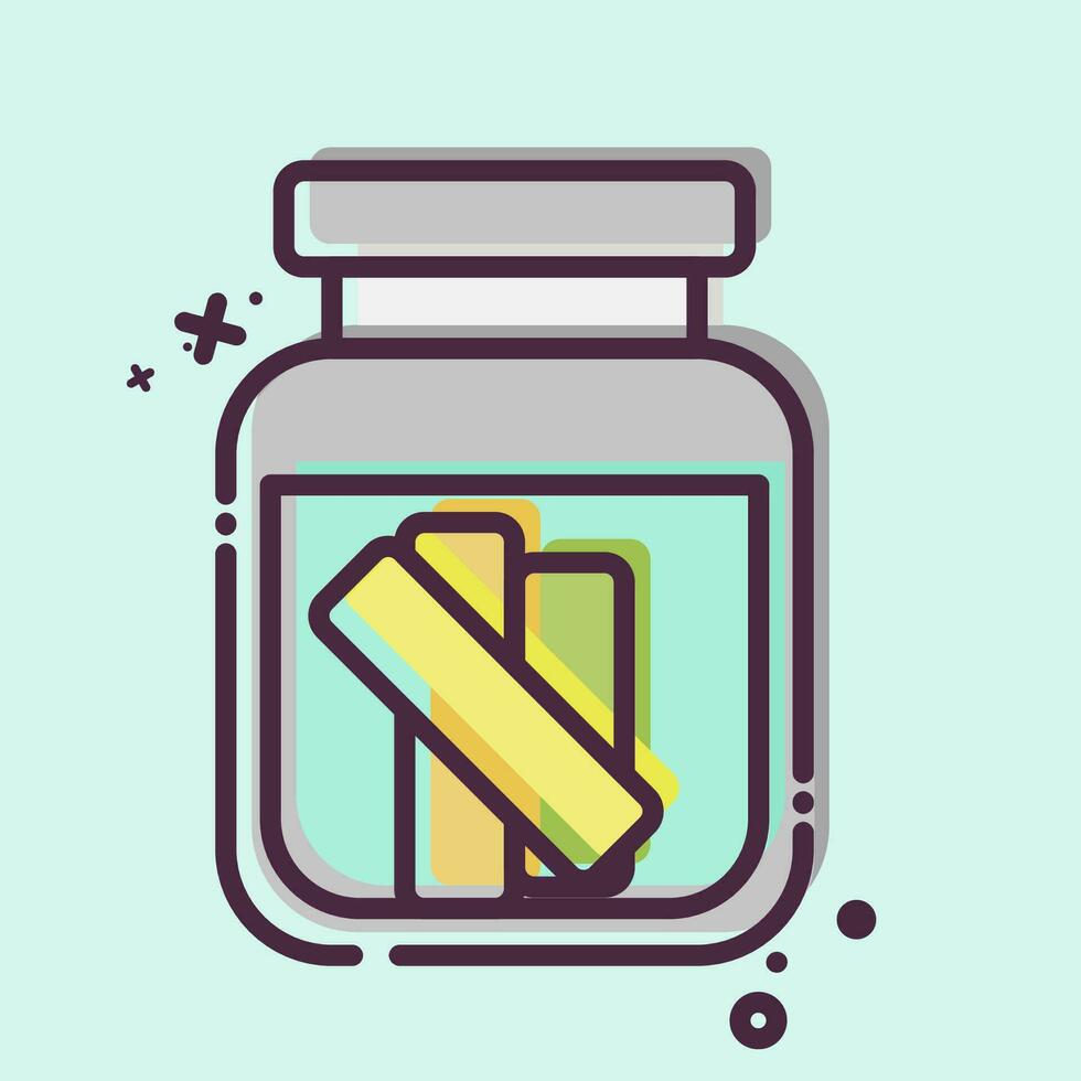 Icon Gherkin. related to Russia symbol. MBE style. simple design editable. simple illustration vector