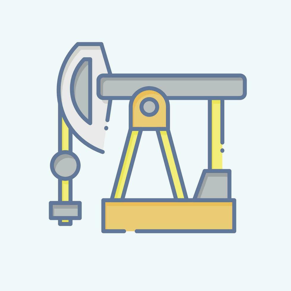 Icon Petroleum. related to Russia symbol. doodle style. simple design editable. simple illustration vector
