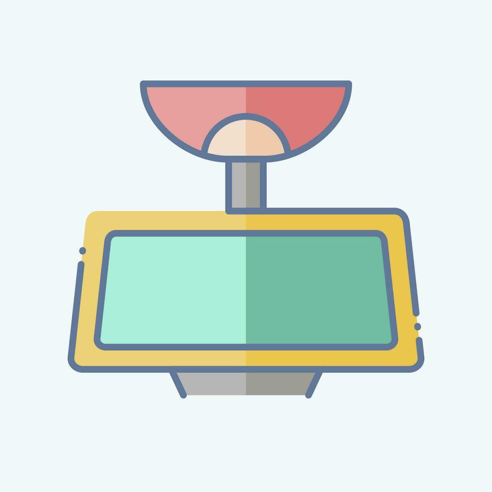 Icon Rear View Mirror. related to Car Parts symbol. doodle style. simple design editable. simple illustration vector