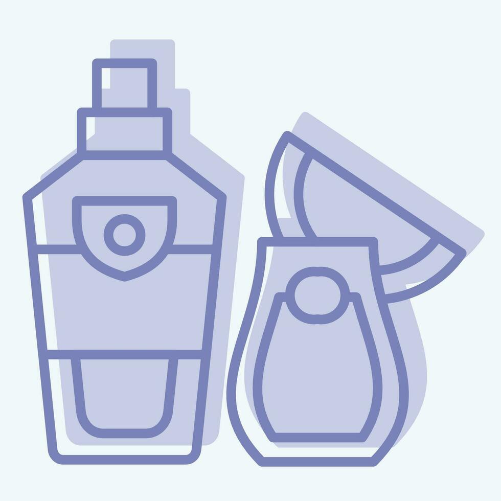 Icon Vodka. related to Russia symbol. two tone style. simple design editable. simple illustration vector