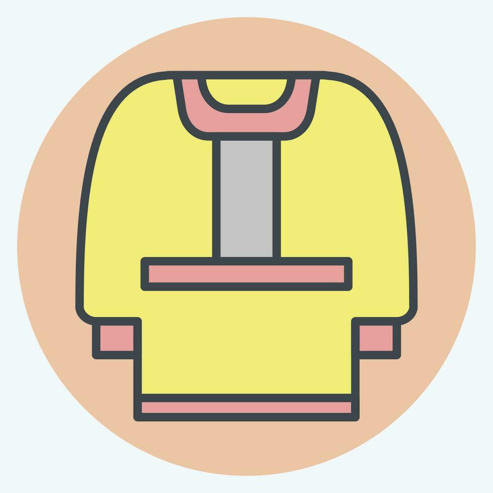 Icon Clothes. related to Russia symbol. color mate style. simple design editable. simple illustration vector