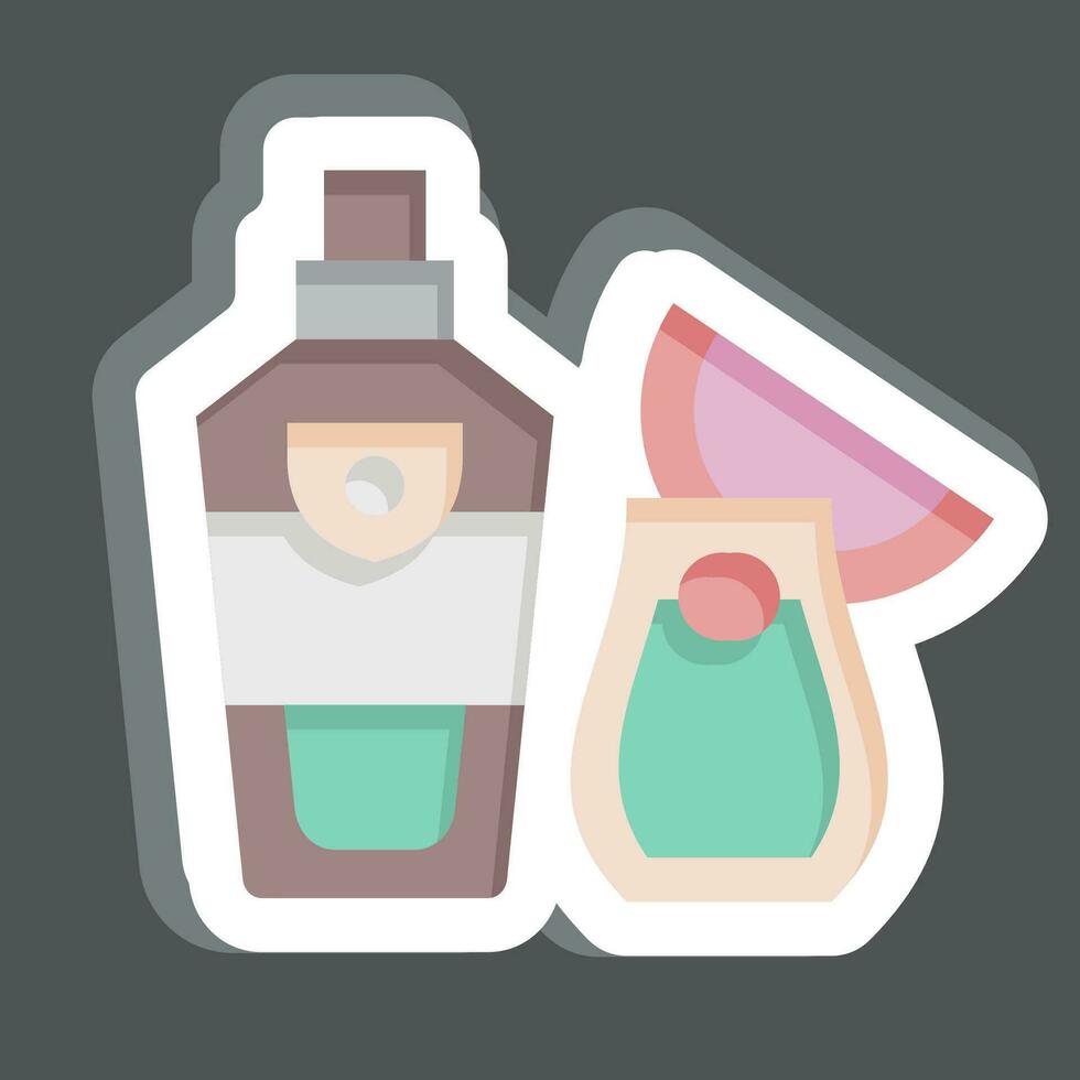 Sticker Vodka. related to Russia symbol. simple design editable. simple illustration vector