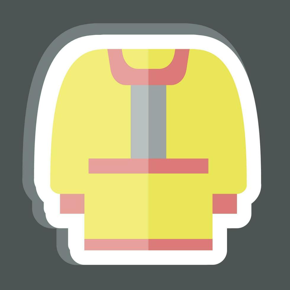 Sticker Clothes. related to Russia symbol. simple design editable. simple illustration vector