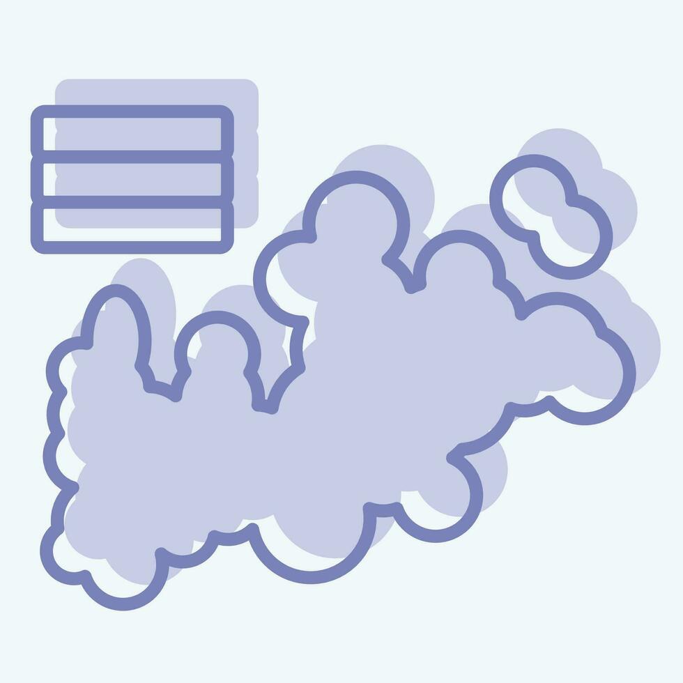Icon Map. related to Russia symbol. two tone style. simple design editable. simple illustration vector