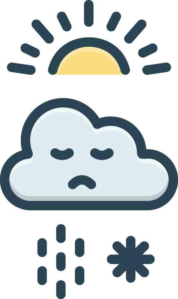 color icon for affect vector
