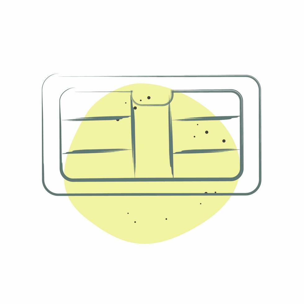 Icon Air Conditioning. related to Car Parts symbol. Color Spot Style. simple design editable. simple illustration vector