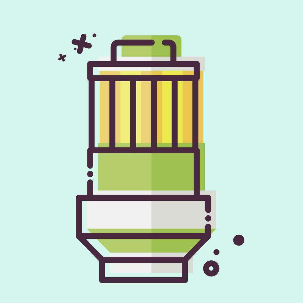 Icon Oil Filter. related to Car Parts symbol. MBE style. simple design editable. simple illustration vector