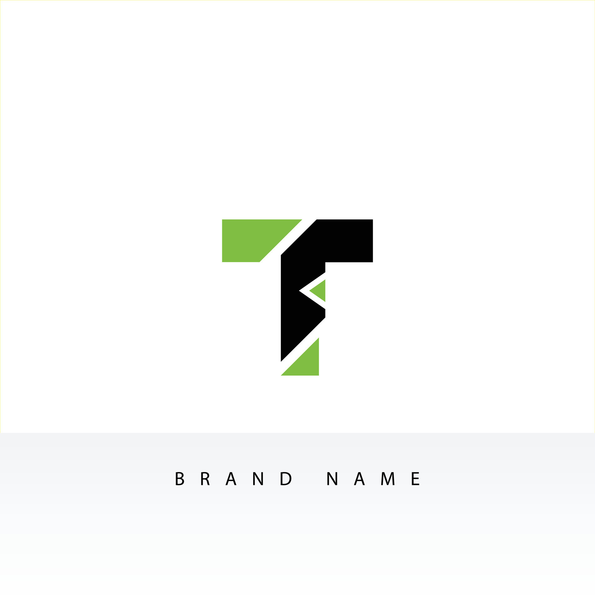 Abstract Initial Letter I and T Logo. Geometric Shape Linked Letter
