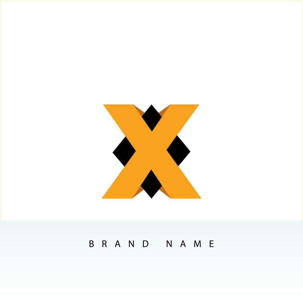 Letter X Logo Design vector template. Monogram Logotype concept icon