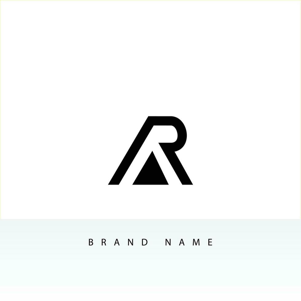 AR Letter Logo is a multipurpose logo. This logo can be used by multimedia companies and companies with AR letter in company name, multimedia developers, design agencies. vector