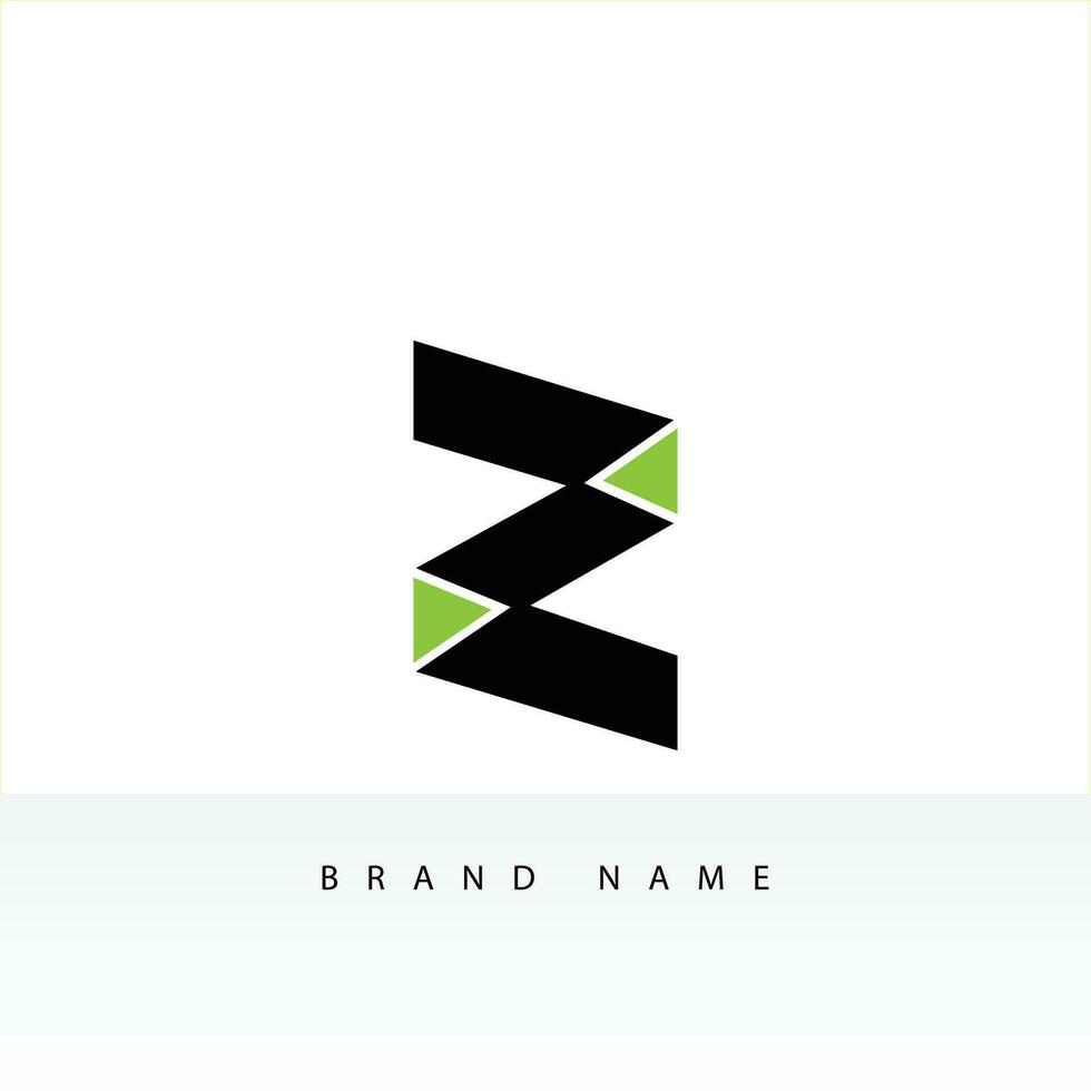 initial letter logo Z initial company icon business logo background illustration vector