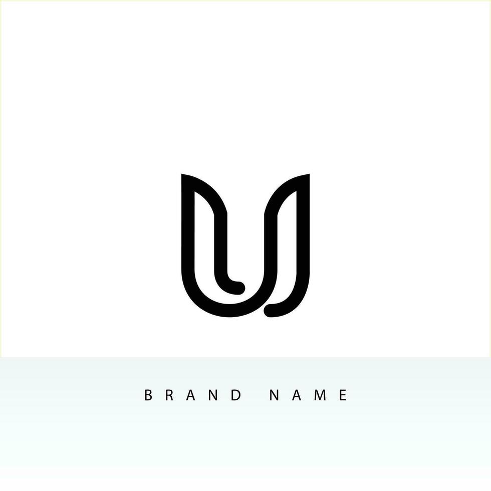 U letters logo. Business logotype with letters u vector