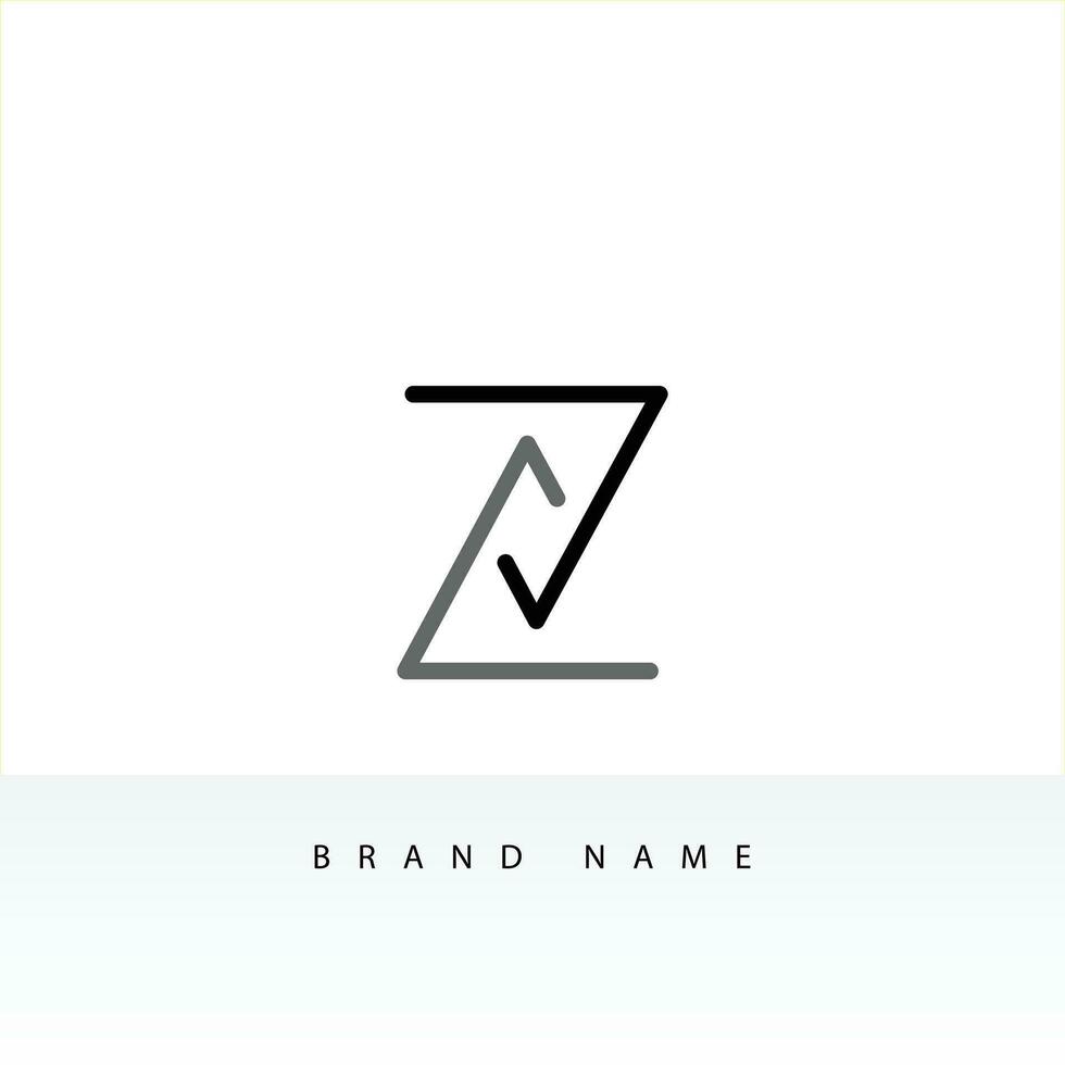 initial letter logo Z initial company icon business logo background illustration vector