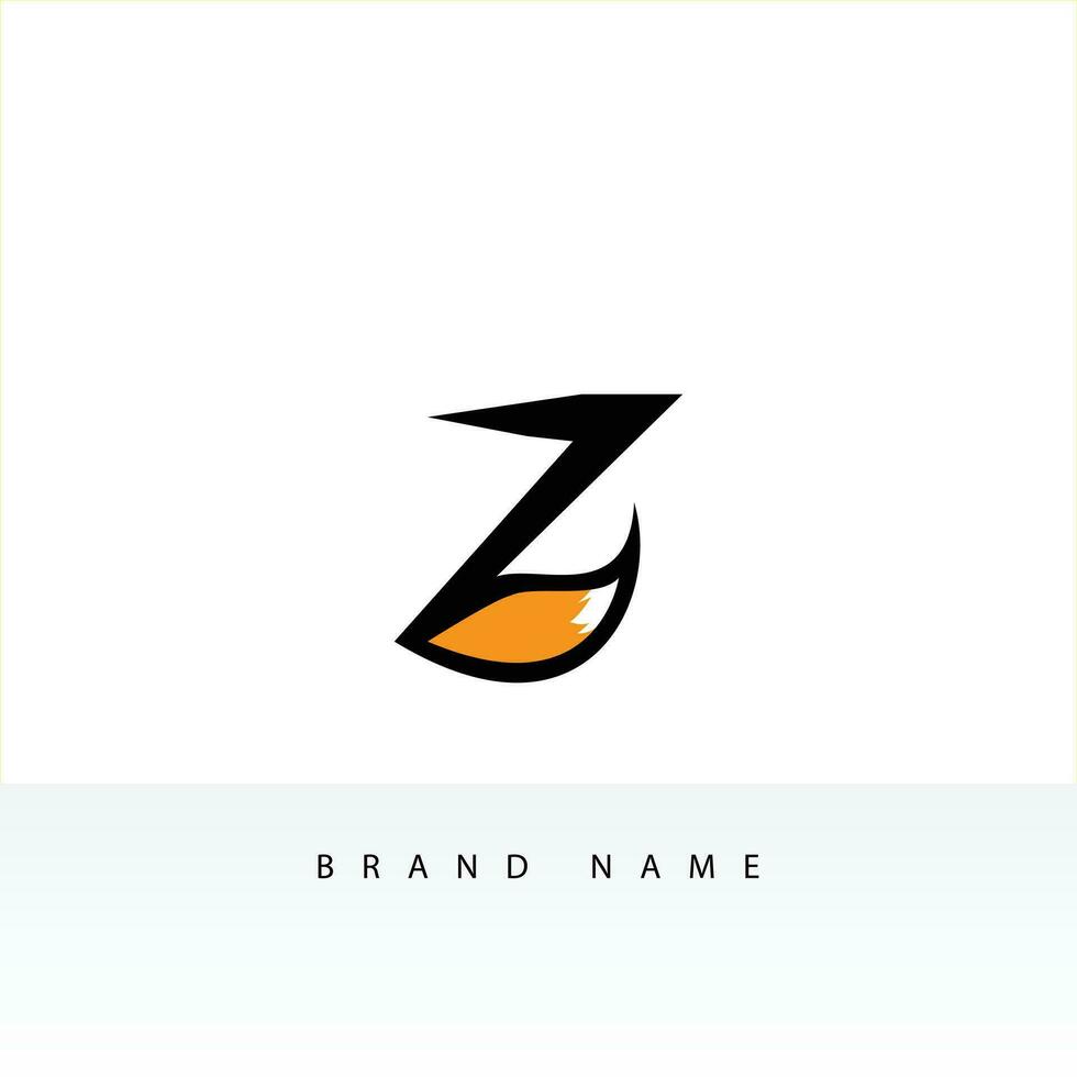 initial letter logo Z initial company icon business logo background illustration vector