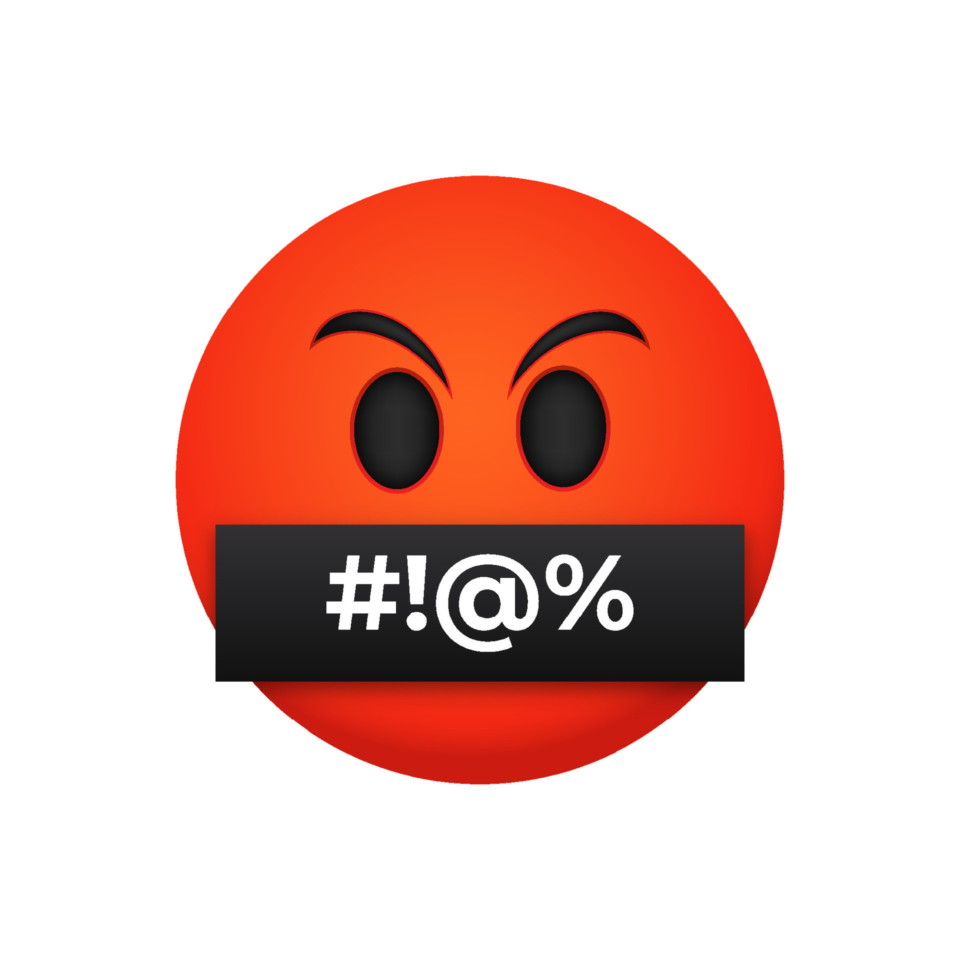 Hate furious red face emoji 3d icon vector 34548173 Vector Art at Vecteezy