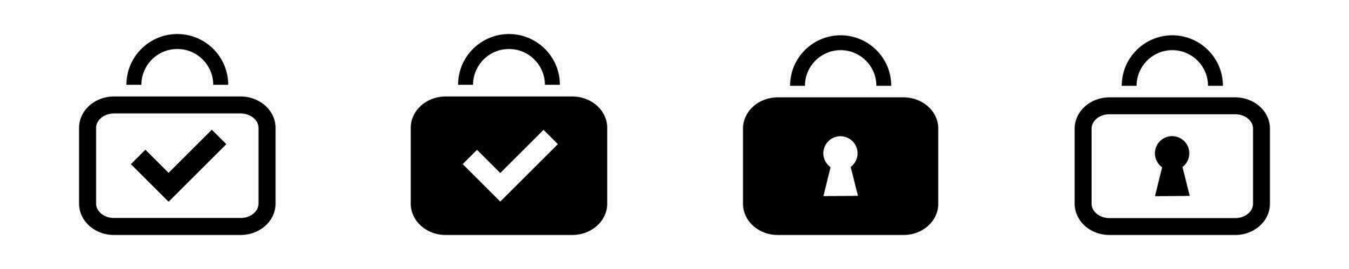 bloquear seguridad vector icono. proteccion símbolo