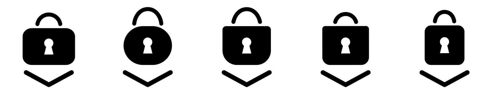 Unlock vector icon. Protection security symbol