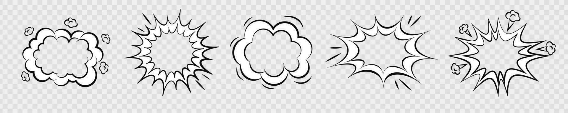 Explosion star burst bang  vector effect. Blast boom shape.