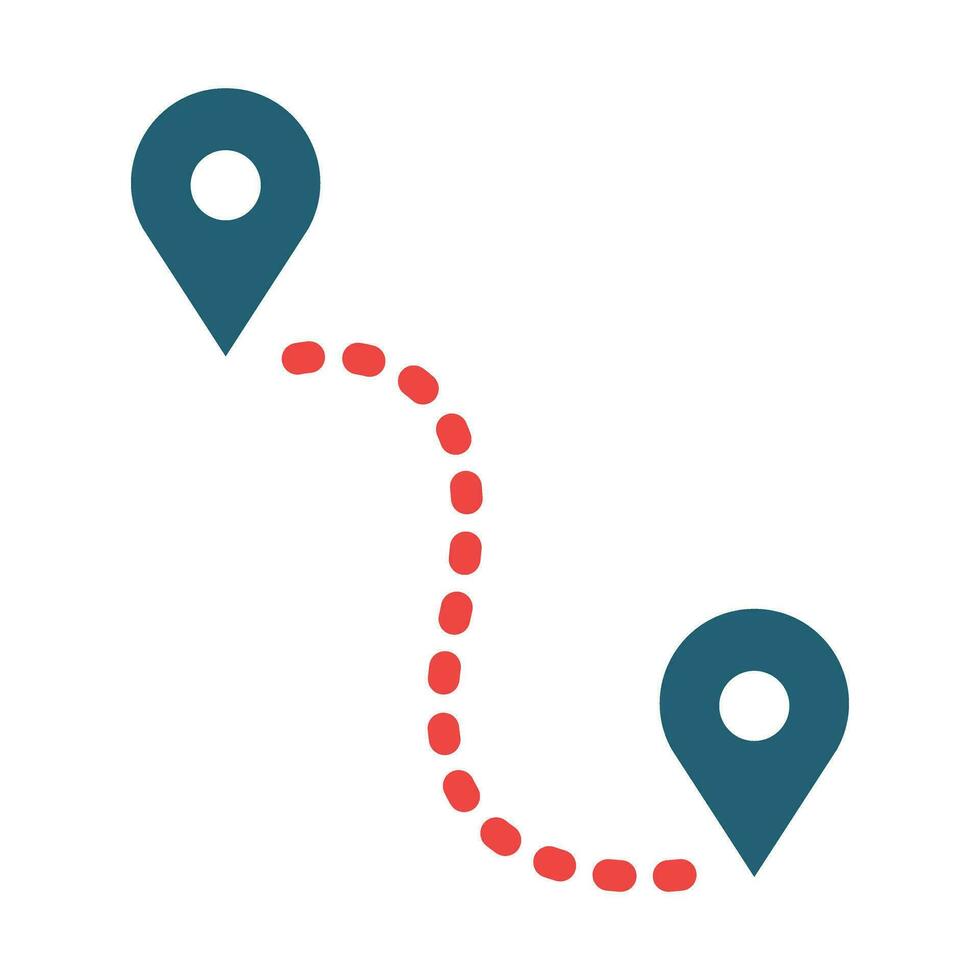 Destination Vector Glyph Two Color Icon For Personal And Commercial Use.