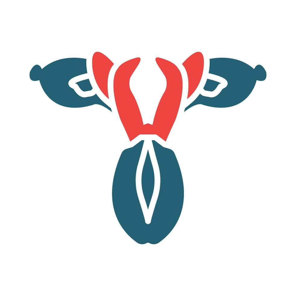 Iris Vector Glyph Two Color Icon For Personal And Commercial Use.