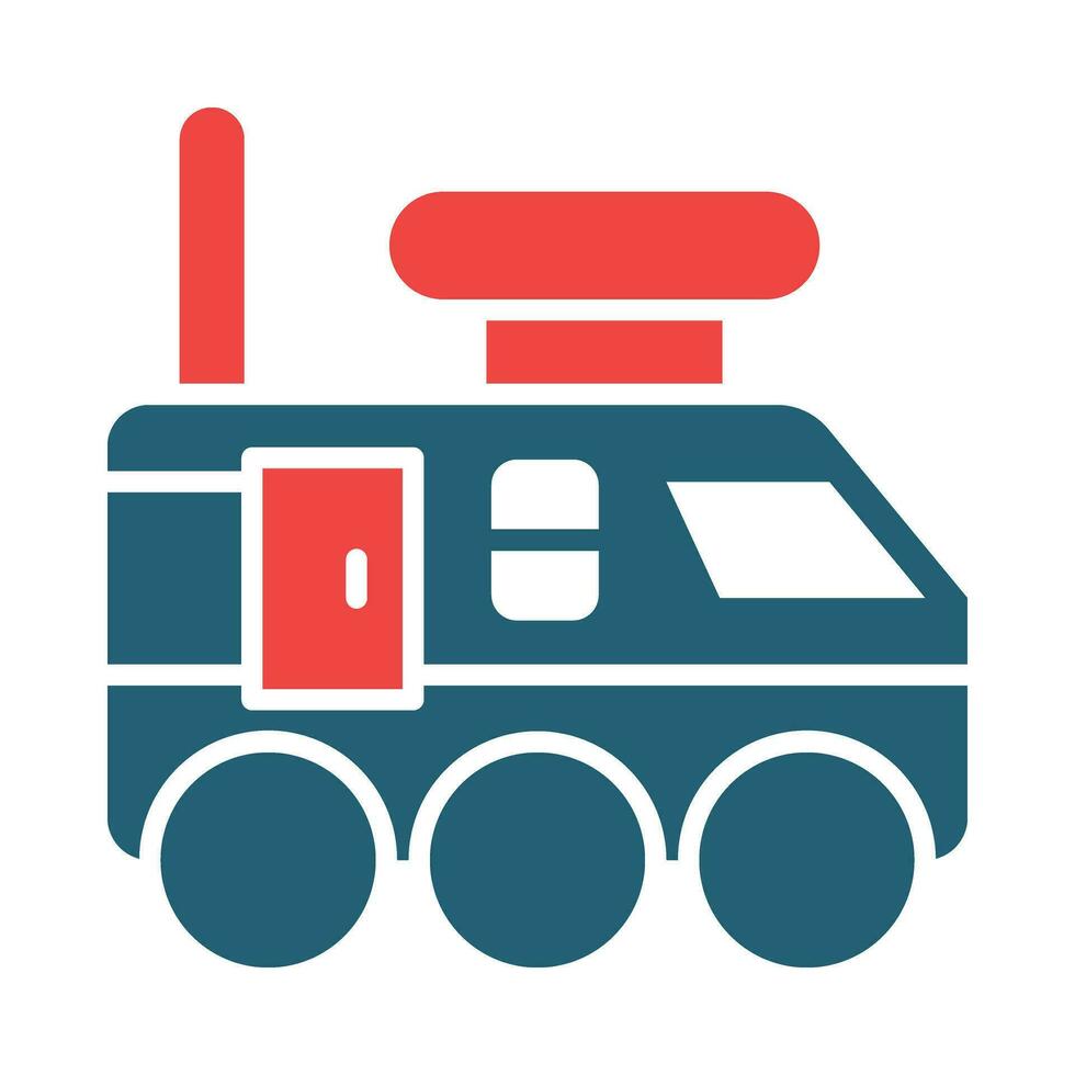 Colony Transport Vector Glyph Two Color Icon For Personal And Commercial Use.