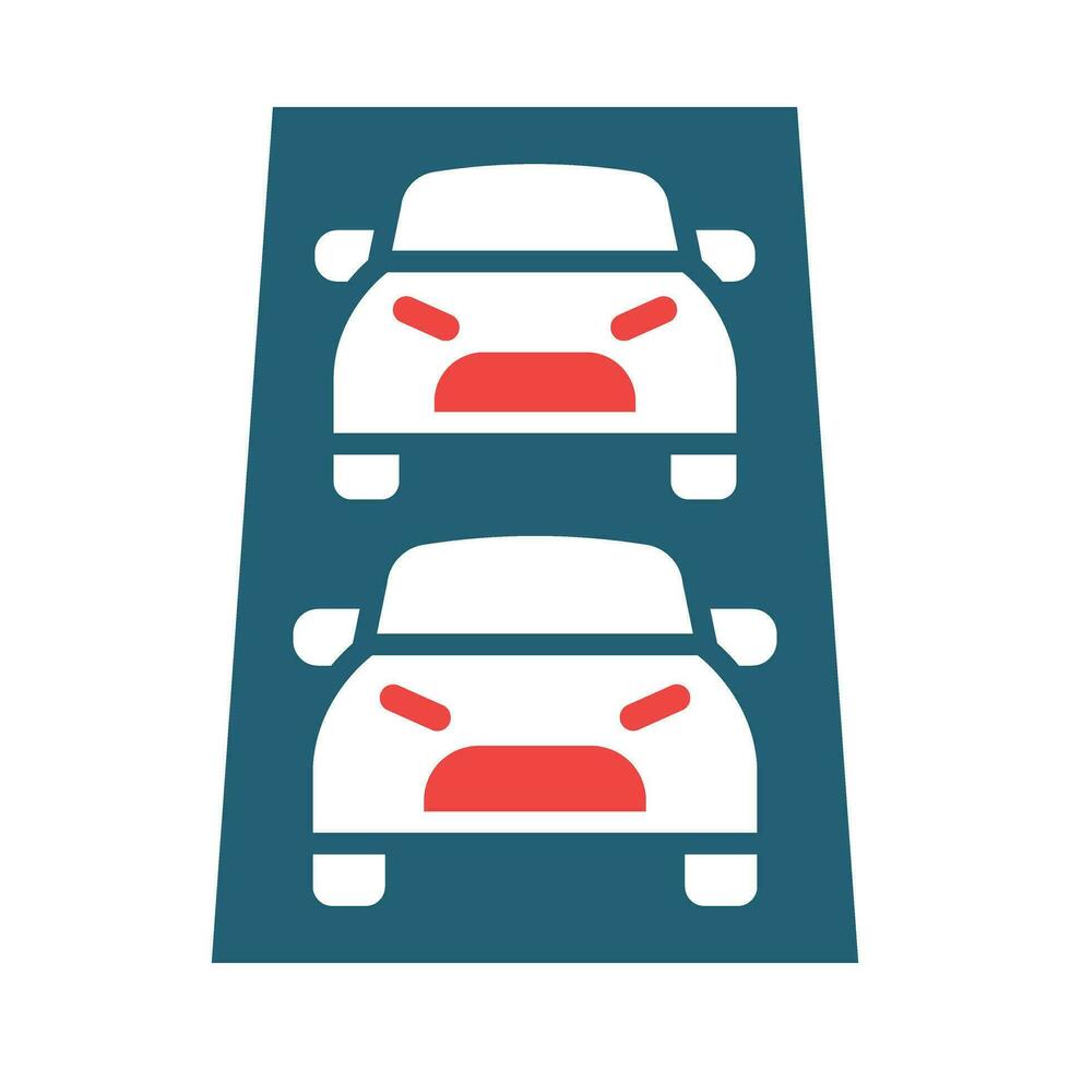 Traffic Vector Glyph Two Color Icon For Personal And Commercial Use.