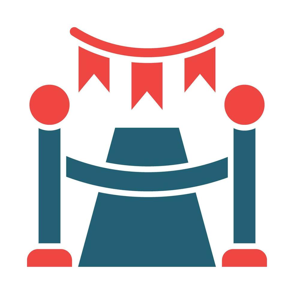 Ceremony Vector Glyph Two Color Icon For Personal And Commercial Use.