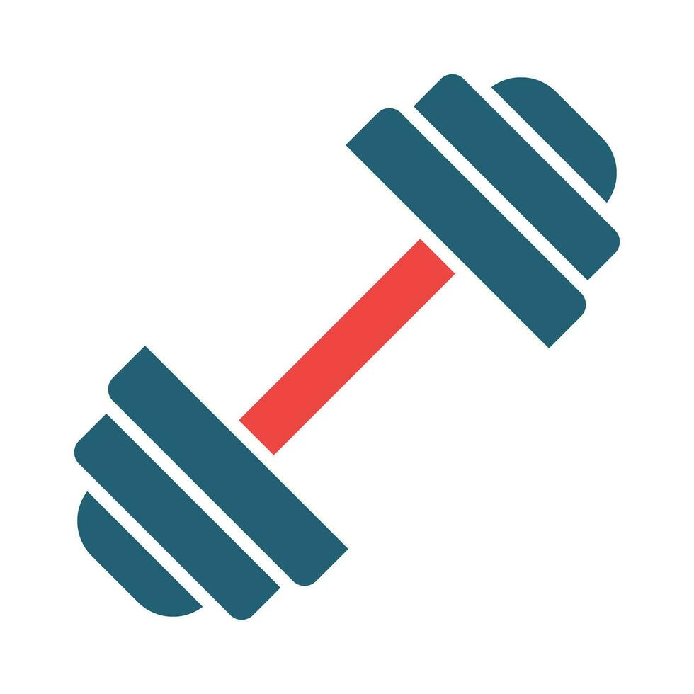 Weightlifting Vector Glyph Two Color Icon For Personal And Commercial Use.
