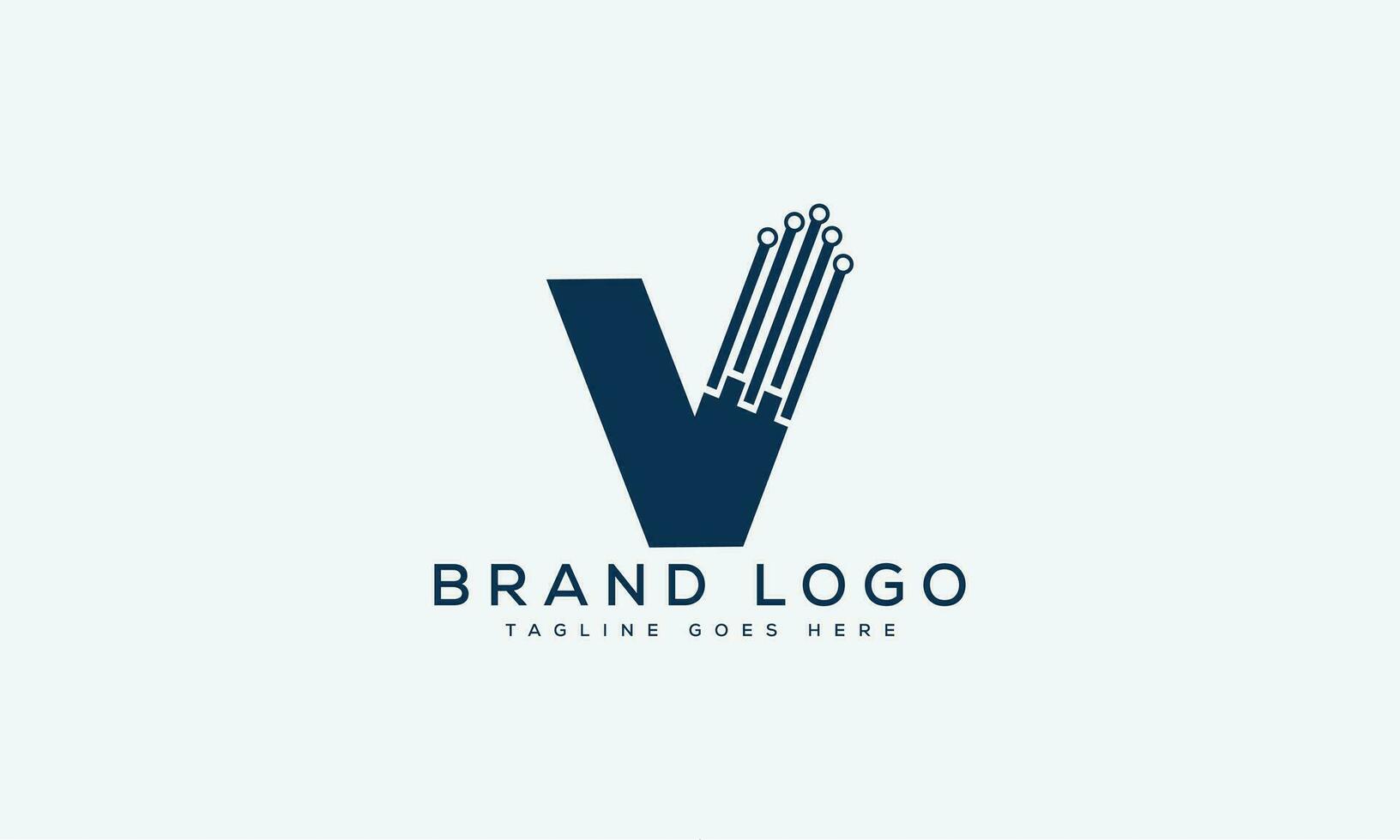 letter V logo design vector template design for brand.