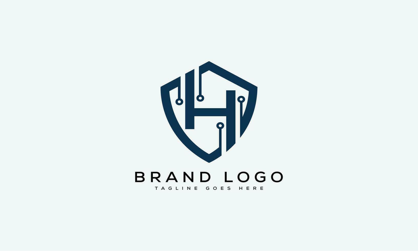 letter H logo design vector template design for brand.