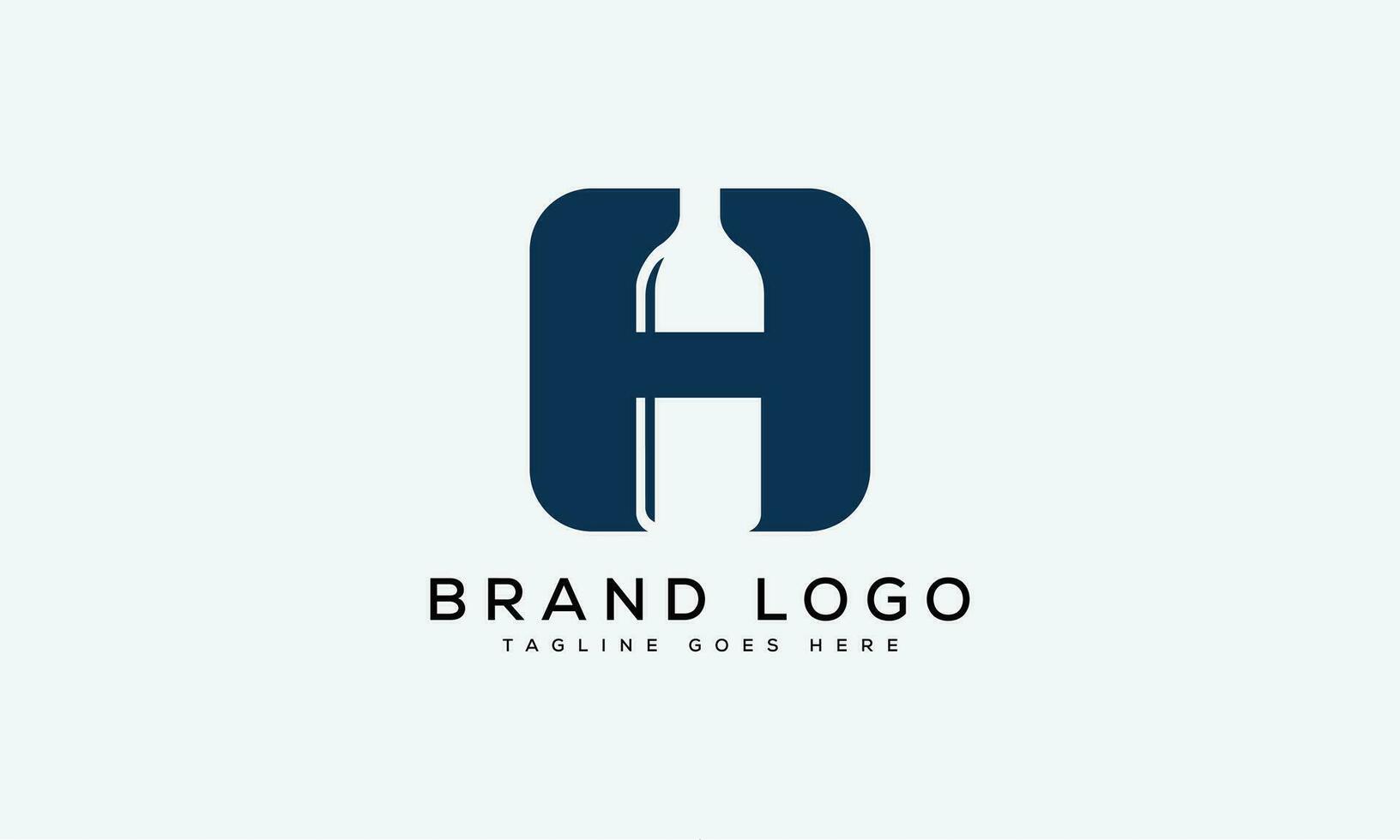 letter H logo design vector template design for brand.