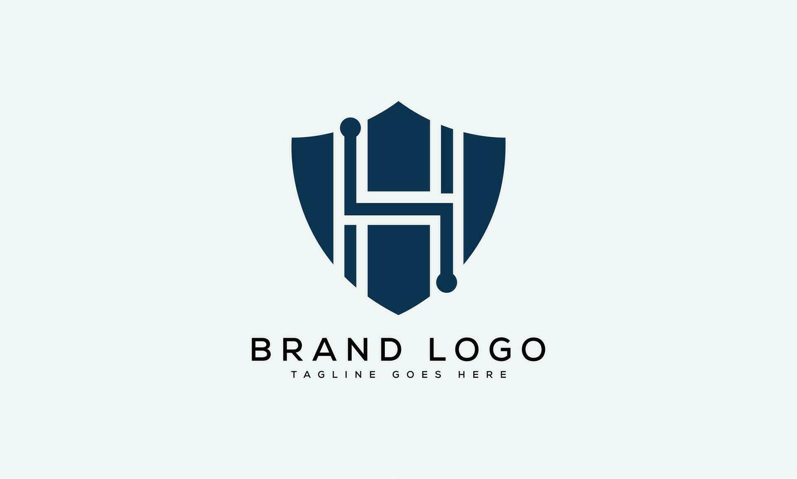 letra h logo diseño vector modelo diseño para marca.