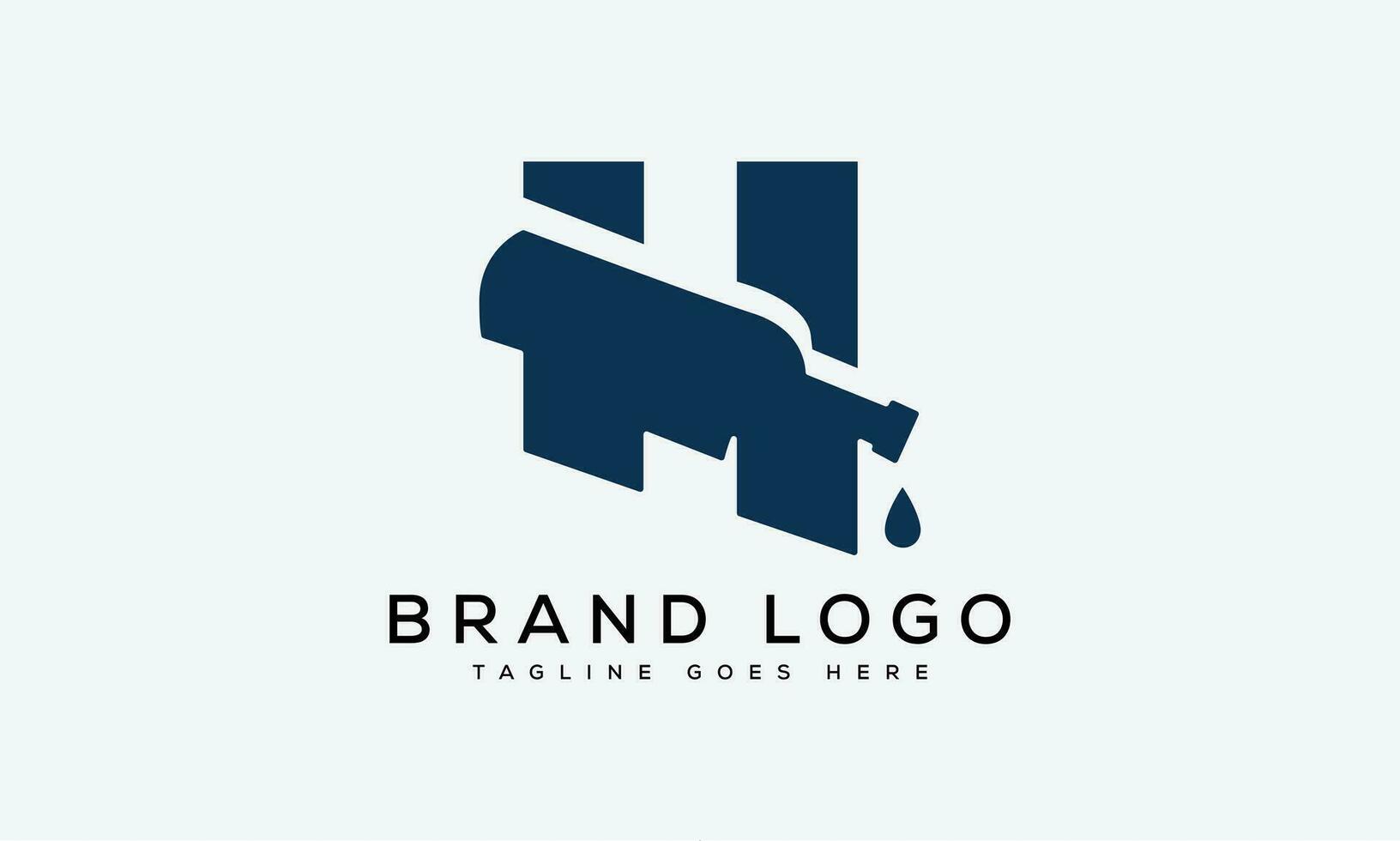 letter H logo design vector template design for brand.