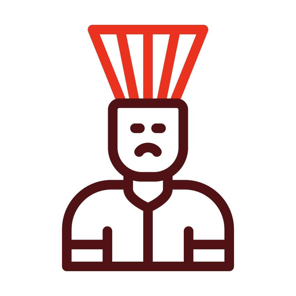 Open Mind Vector Thick Line Two Color Icons For Personal And Commercial Use.